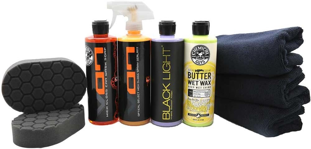 Chemical Guys HOL203 Black Car Care Kit, 9 Items