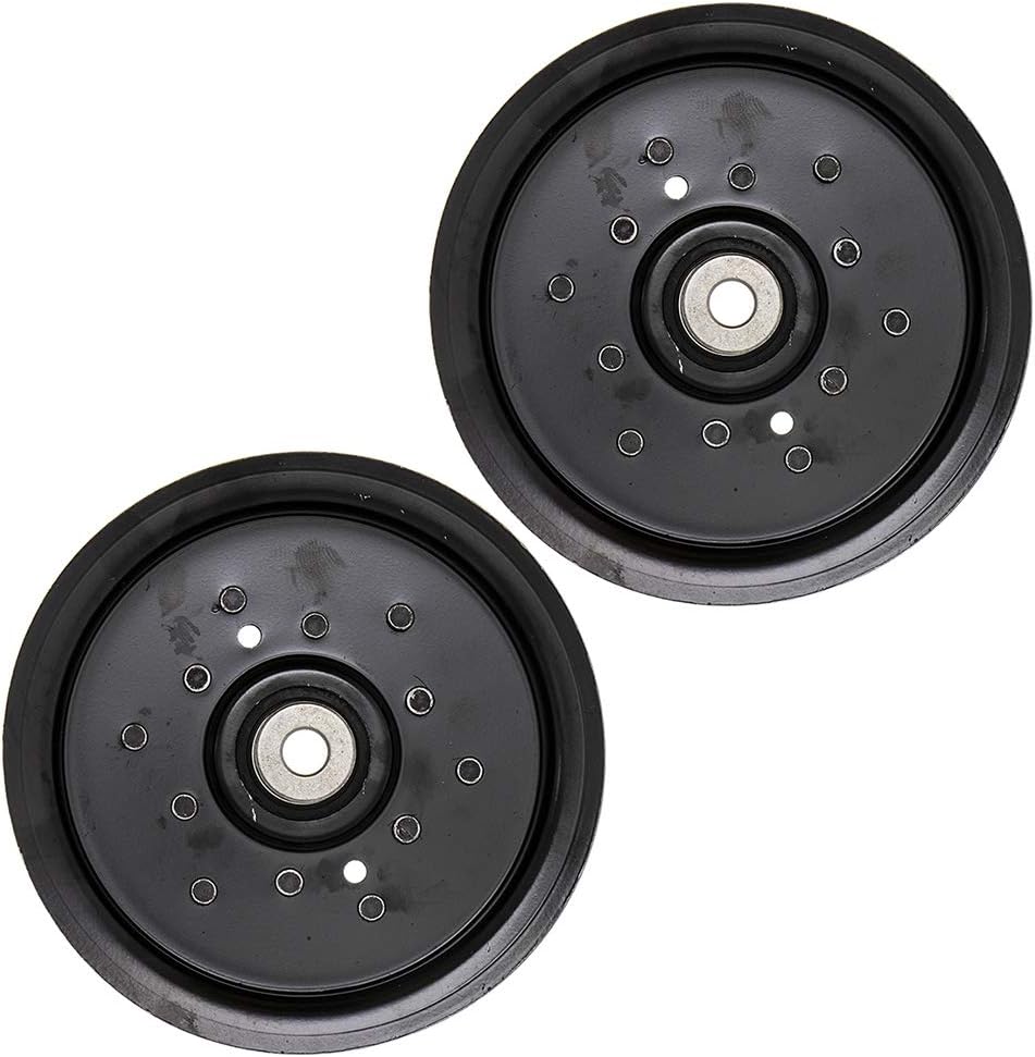8TEN Flat Idler Pulley for Husqvarna Poulan Pro RZ 4219 5422 Z254 XT19 196106 197379 532196106 2 Pack