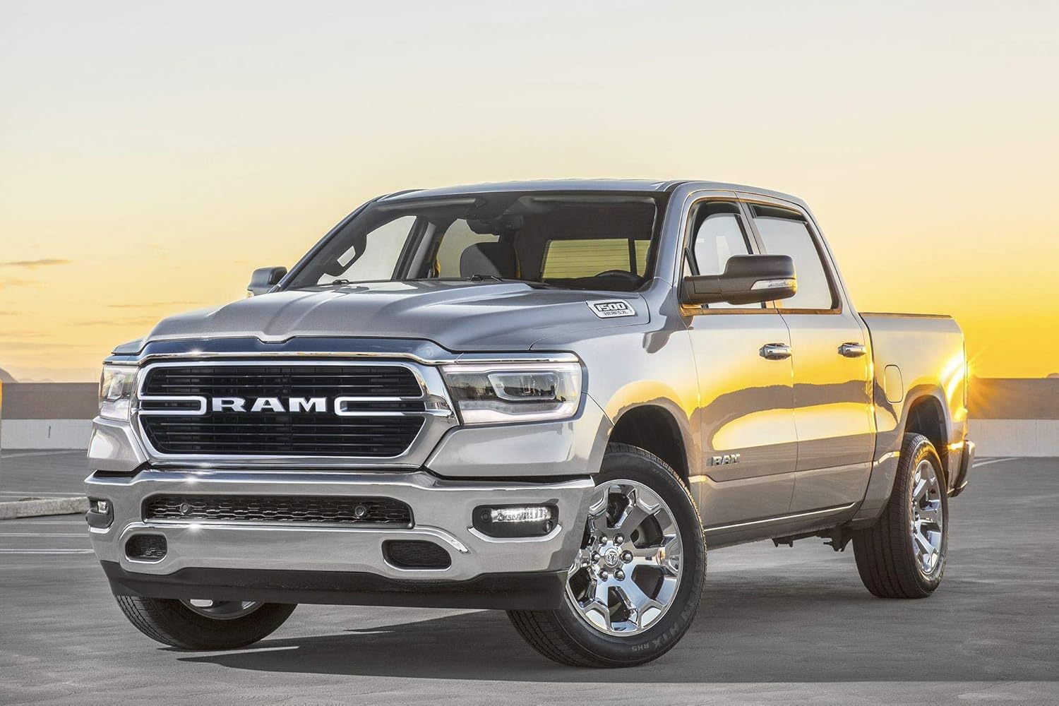 CLIM ART in-Channel Incredibly Durable Rain Guards for Dodge RAM 1500 2019-2021 Crew Cab, Original Window Deflectors, Vent Deflector, Vent Window Visors, Dark Smoke Truck Accessories, 4 pcs- 619006LP Pack of 2