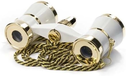 BARSKA 3x25 Blueline Opera Glass with Necklace, Pearl White