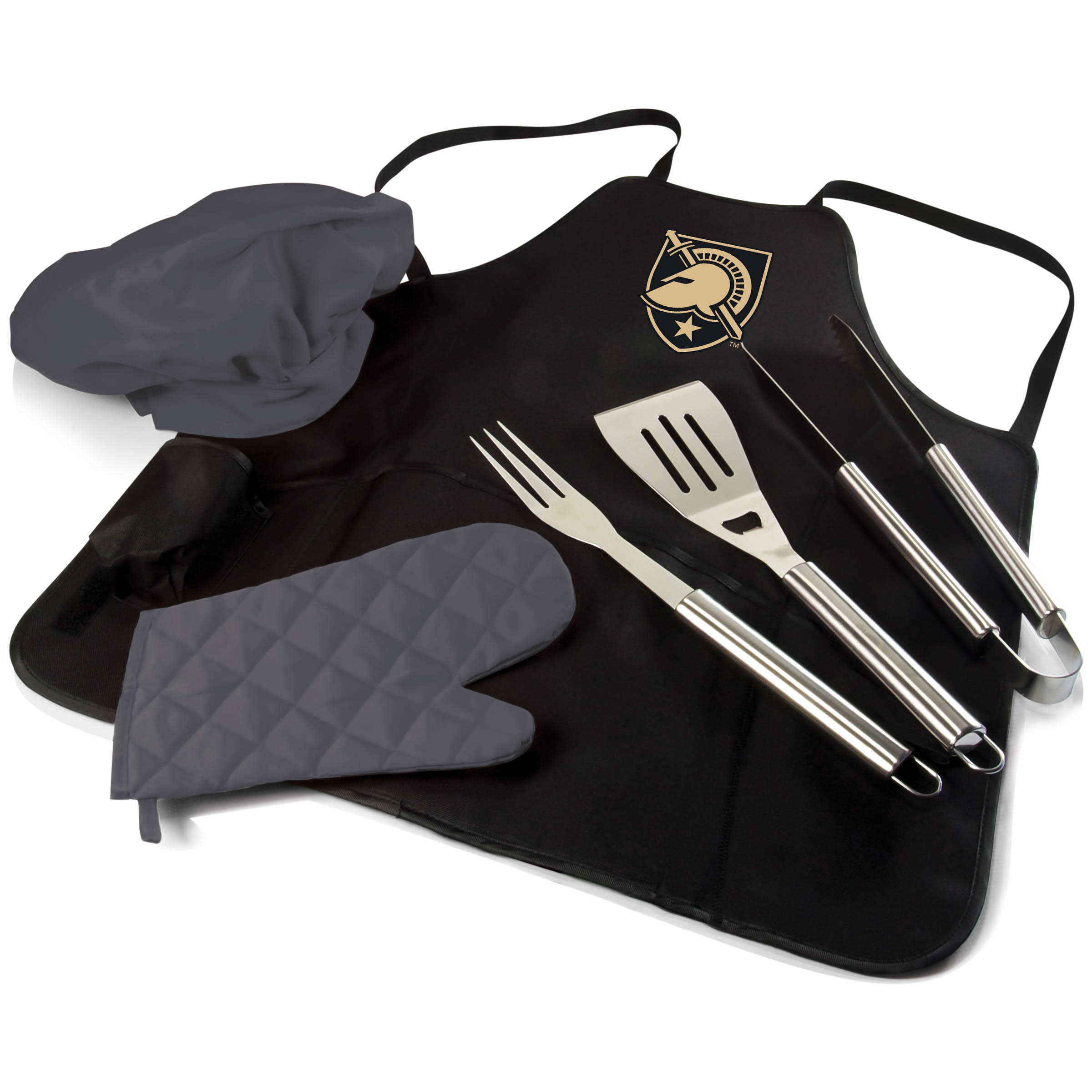 Army Black Knights BBQ Apron Tote Pro Grill Set