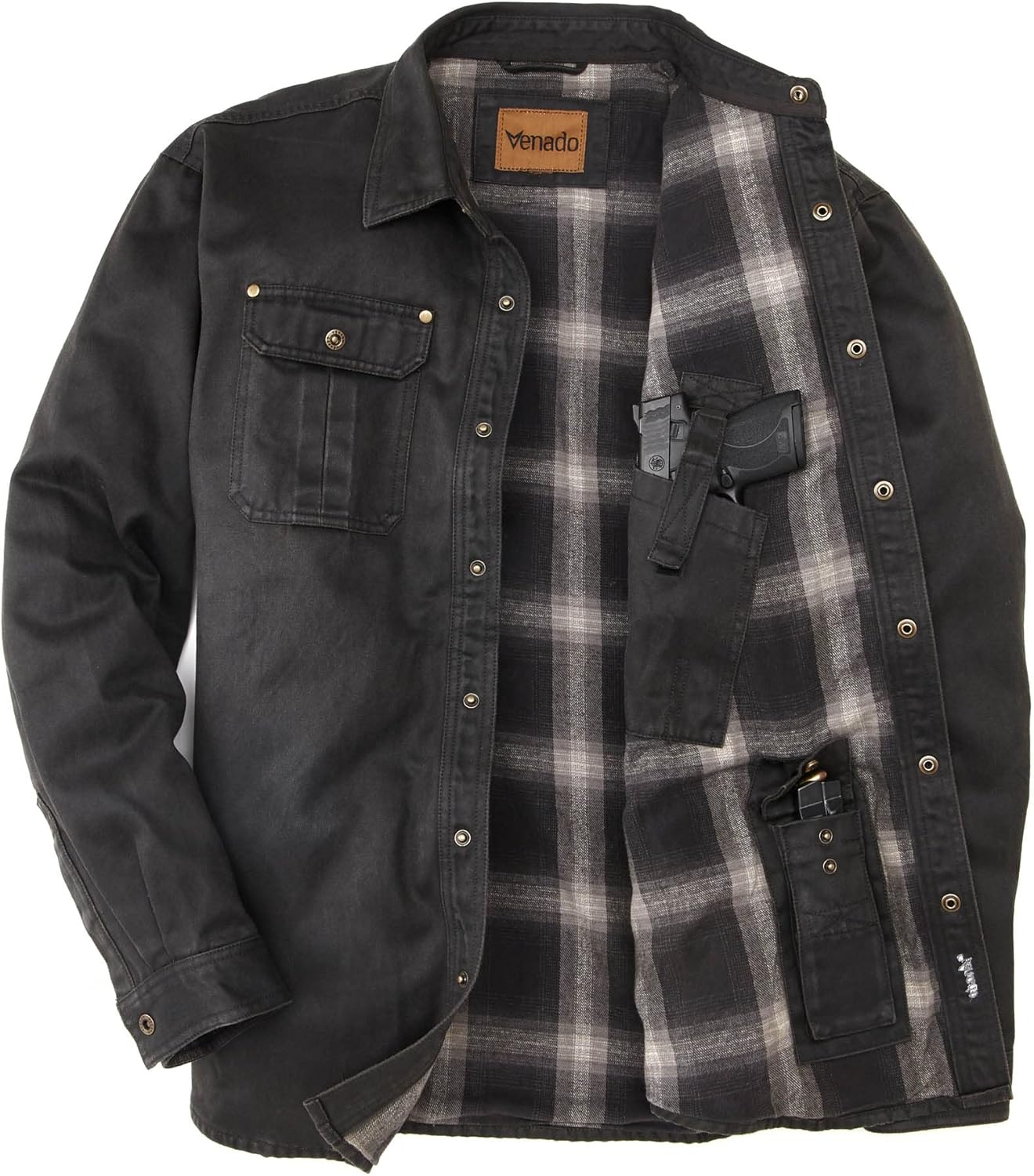 Venado Cotton Suede Concealed Carry Shirt Jacket