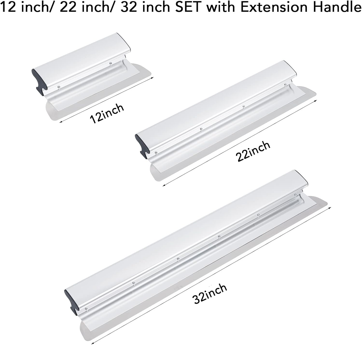 BHTOP Skimming Blade Set with Extension Handle - 12