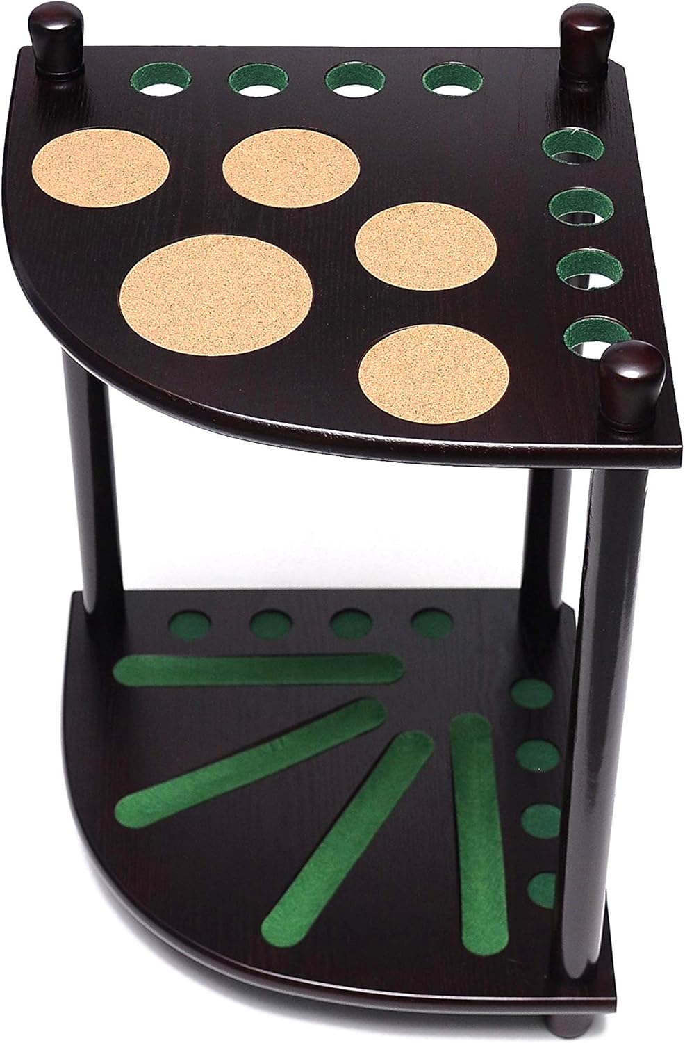 8 Pool Cue Rack - Billiard Cue Stick - Deluxe Floor Corner Cue Rack - Hold 8 Pool Cues, (Multiple Colors Available) Pack of 2