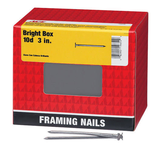 Ace 10D 3 in. Box Bright Steel Nail Flat 5 lb