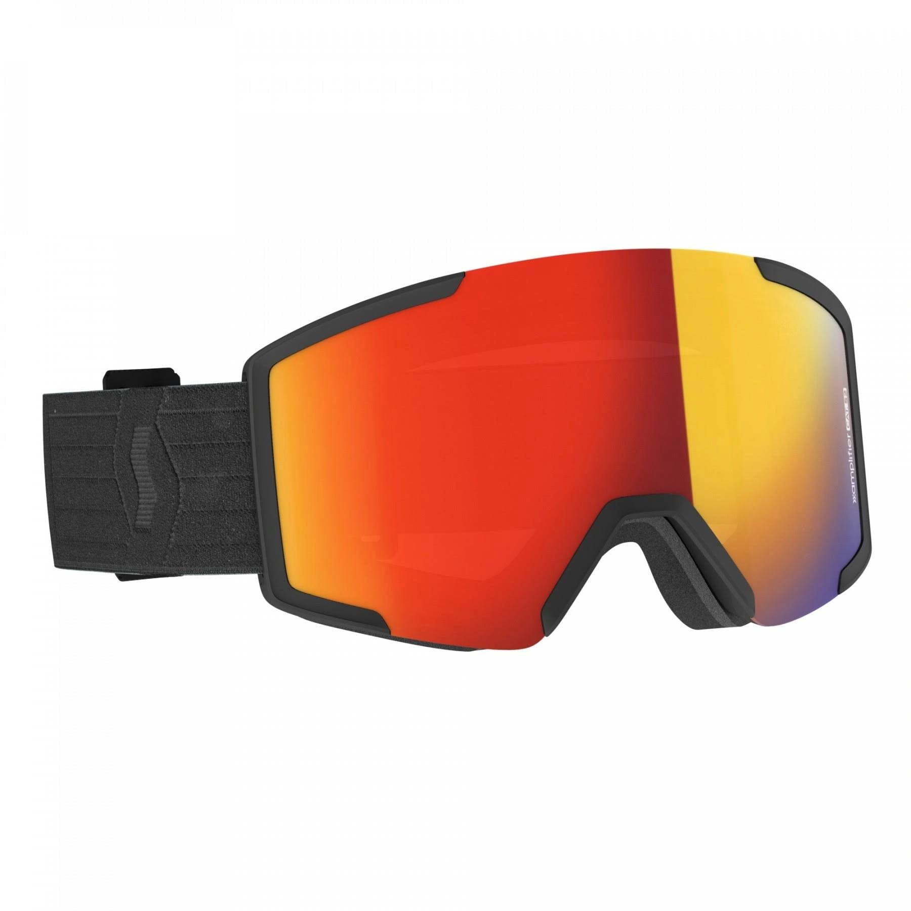 Scott Shield Goggle - Black / Enhancer Red Chrome