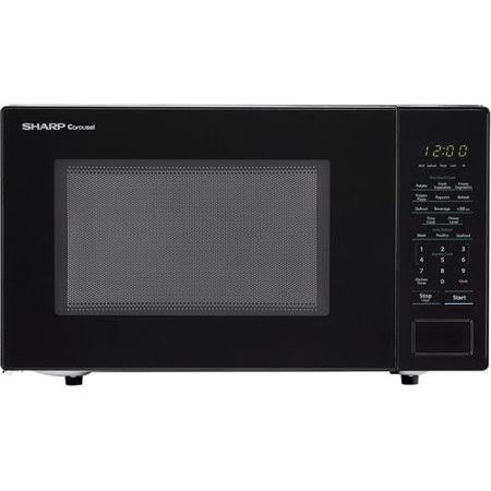 Sharp Carousel 20x22 1.1 cu.ft. Countertop Microwave - Color: Black