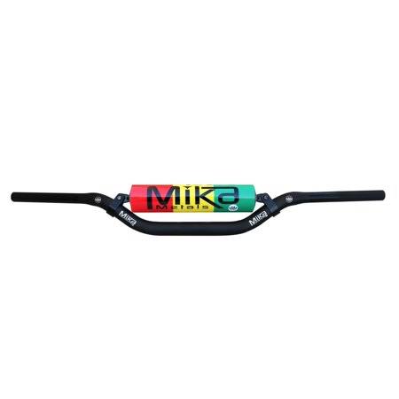 Mika Metals MK-78-MIL-RASTA 7/8in. Handlebar - Mini Low Bend - Rasta Pad, Black