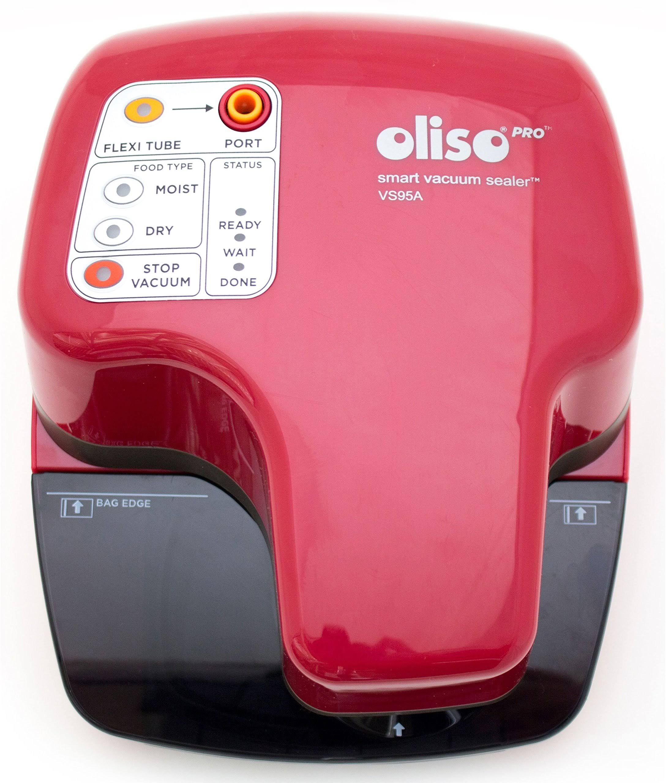 Oliso Pro VS95A Smart Vacuum Sealer, Red