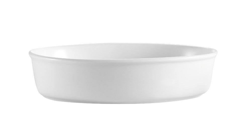 CAC China Odp-10 80-Ounce Porcelain Oval Deep Platter 9 by 13 2-Inch Super White Box of 12