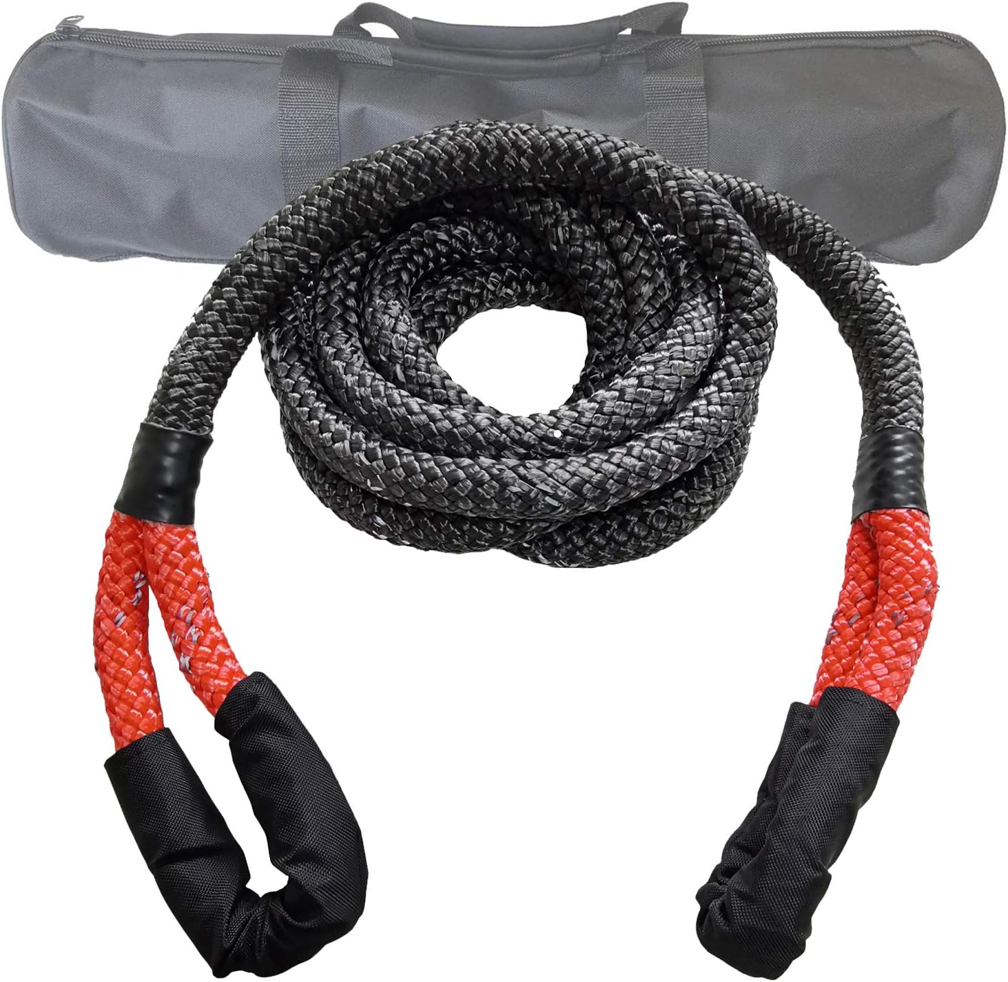 Ucreative 7/8'' x 20' Off-Road Double Braided Recovery Kinetic Rope 28,600 lbs Breaking Strength for Recovery and Towing Pack of 2