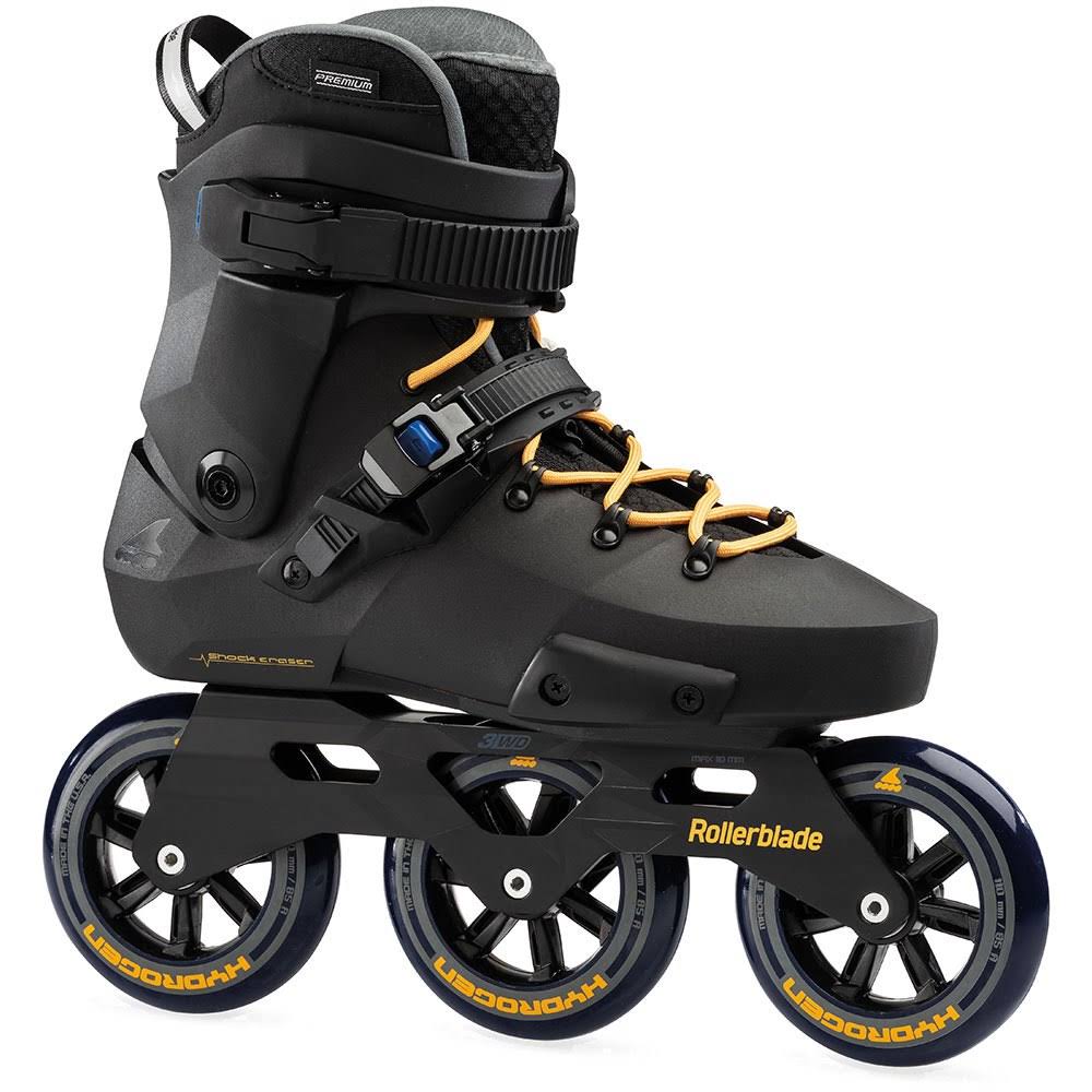Rollerblade Twister Edge 110 3WD Rollerblades Black Orange 38
