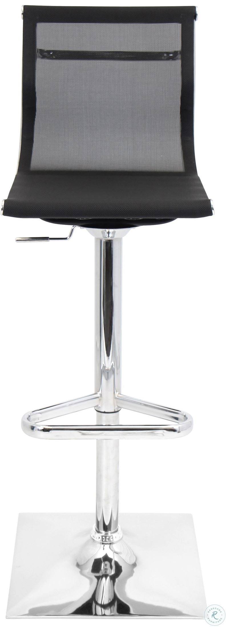 LumiSource Mirage Bar Stool, Black