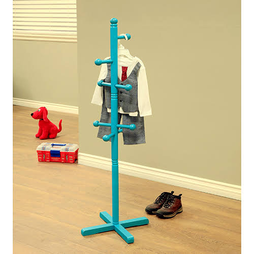 Home Craft Kid&s Coat Rack, Multiple Colors, Blue