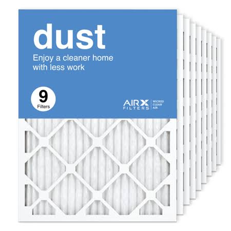 AIRx Filters 18x24x1 Air Filter MERV 8 Pleated HVAC AC Furnace Air Filter, Dust 9-Pack Made in The USA