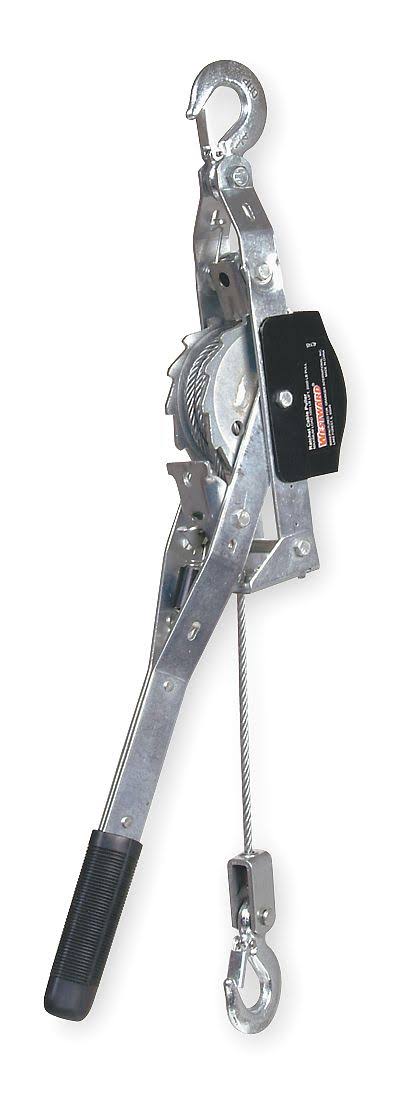 Westward 4LY45 Puller, Ratchet, Lift Cap1000Lb, Reach 15ft
