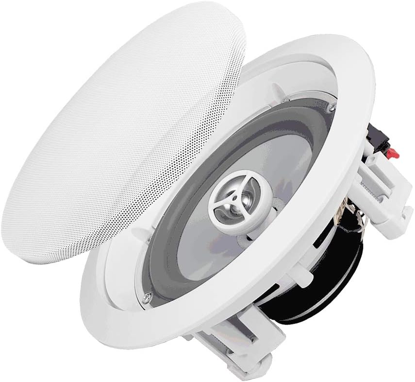 OSD Weatherproof 6.5” in-Ceiling Single Stereo - Dual Tweeter Speaker - ICE600TTWRS Pack of 2