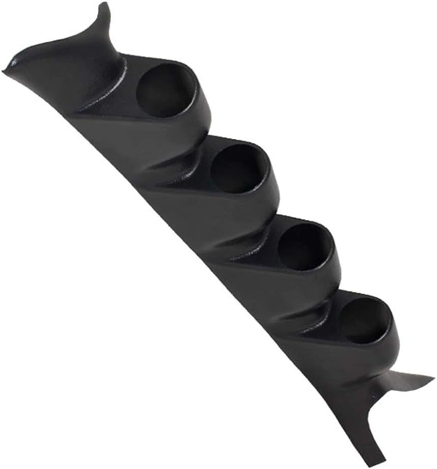 GlowShift Black Quad Pillar Gauge Pod Compatible with Ford Super Duty F-250 F-350 Power Stroke 1999-2007 - ABS Plastic - Mounts (4) 2-1/16