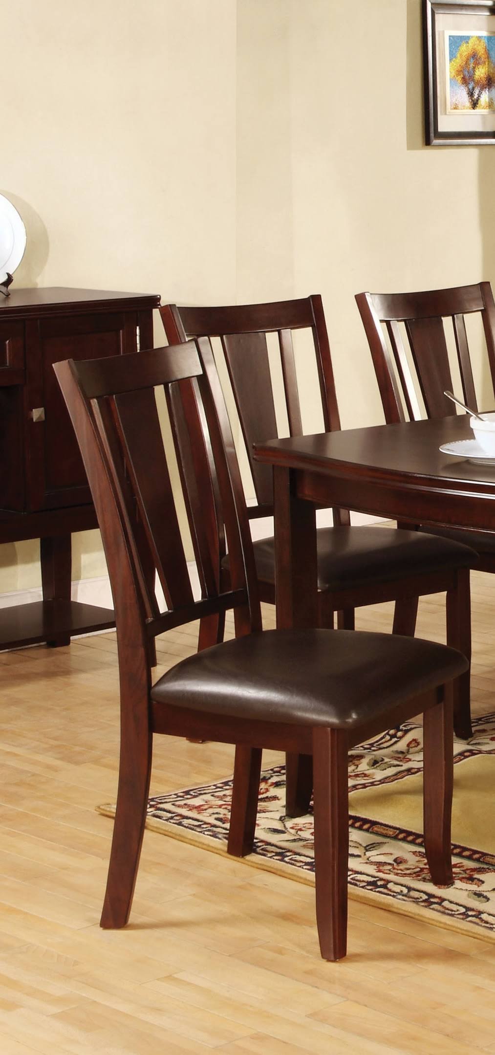 Furniture of America IDF-3336SC Edgewood I Espresso Side Chair - 2 Pack