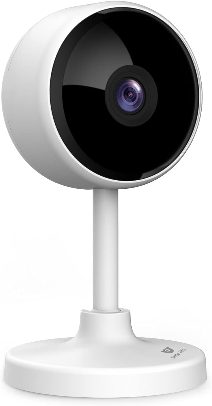 little life Indoor Security Camera, [2021 Newest] 1080P HD Home WiFi Wireless Camera with 2-Way Audio, Night Vision, Motion Detection for Pet/Baby Monitor, Cloud Storage and Micro SD Support LF-C1t Pack of 2
