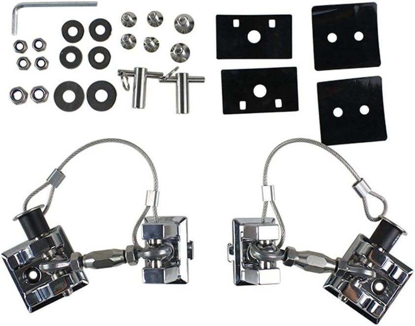 Oritech Hood Lock Engine Hood Buckles Kit Latches Zinc Alloy Compatible with Jeep Wrangler JK 2007 2008 2009 2010 2011 2012 2016 2014 2015 2016 2017 Pack of 2