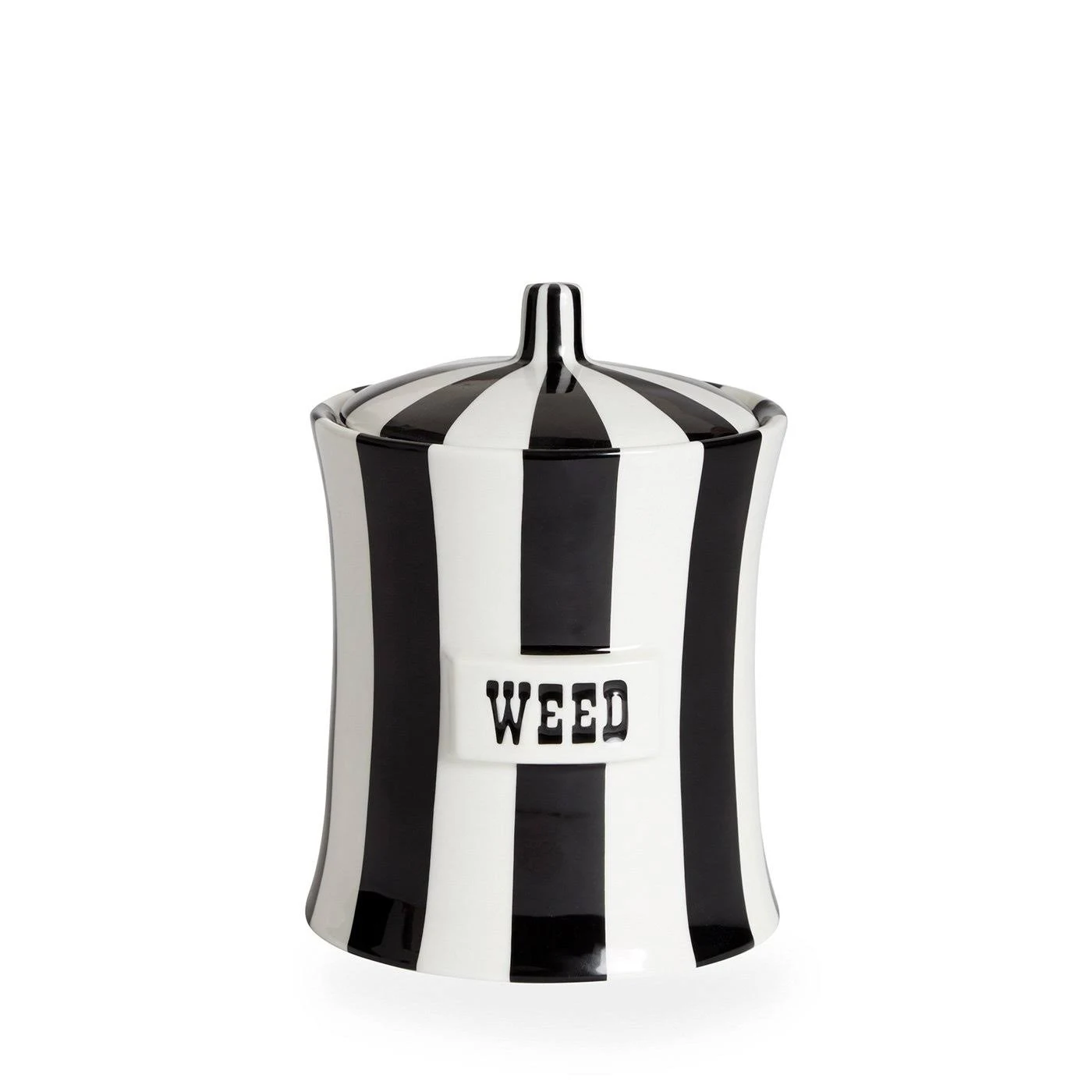 Jonathan Adler - Canister - Vice - Weed - Black u0026 White