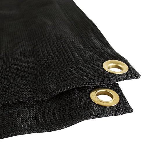 Black Mesh 10x20 Heavy Duty UV Screen Shade Canopy Patio Yard Tarp