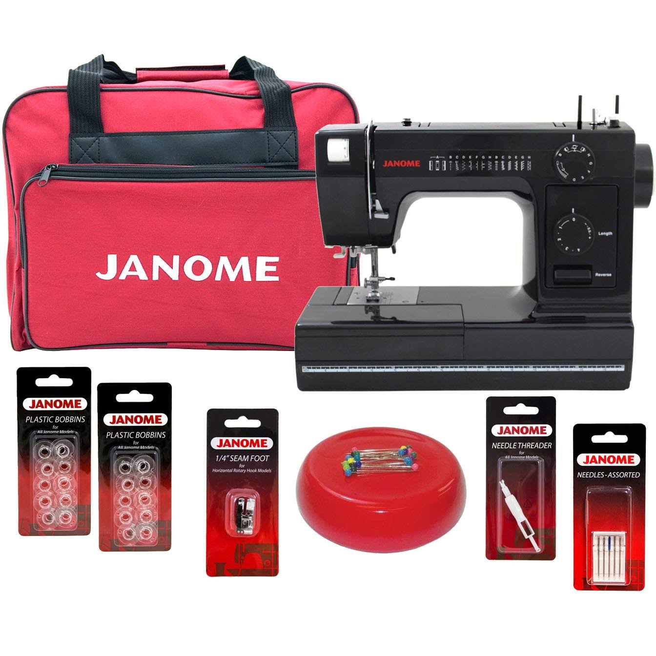Janome HD1000 Black Edition Sewing Machine w/ Exclusive Bonus Bundle