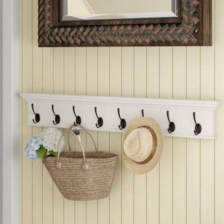 Wall Mounted Coat Rack Color: Pure White