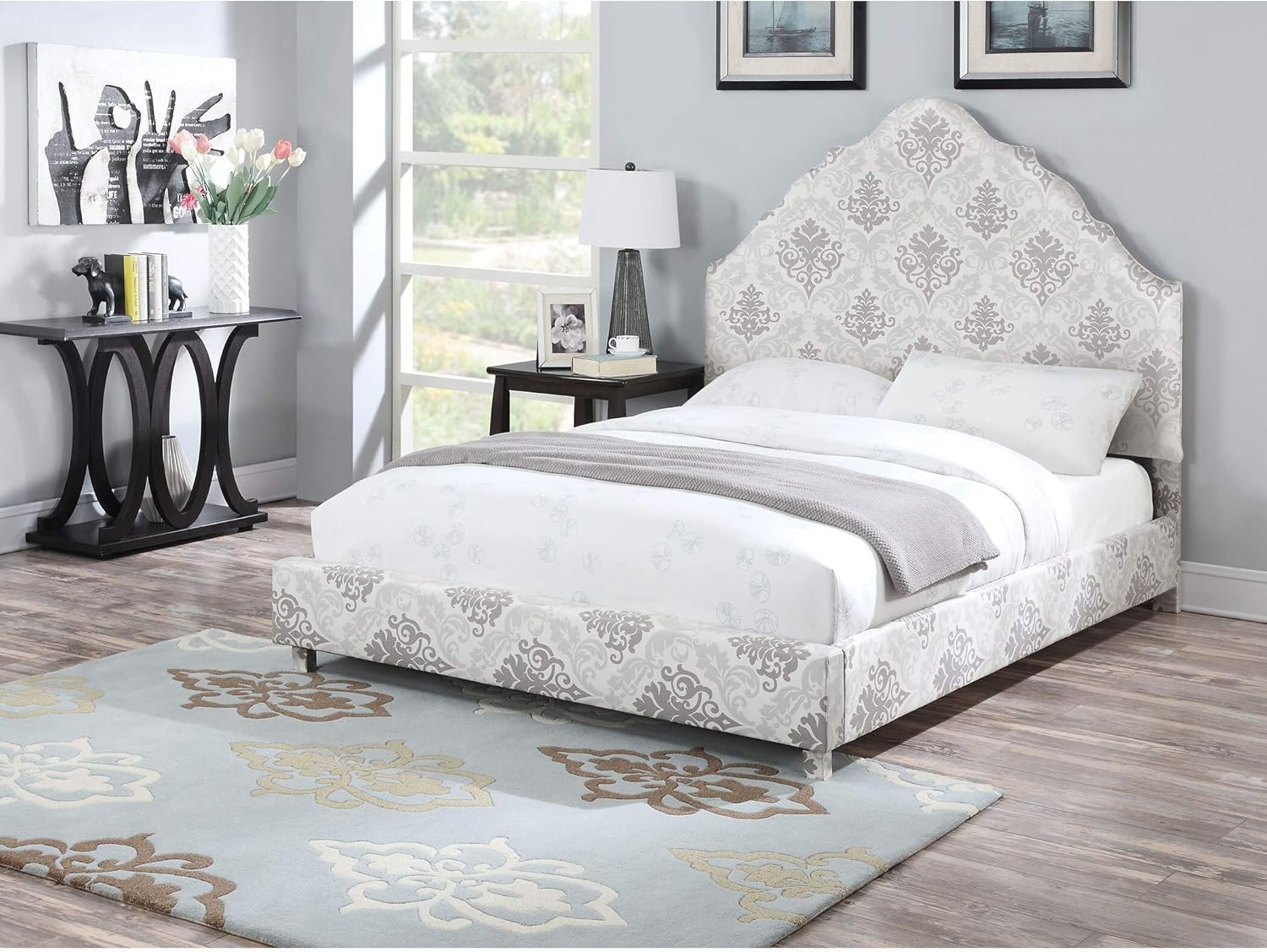 ACME Furniture Clarisse Bed, Eastern King, Fabric