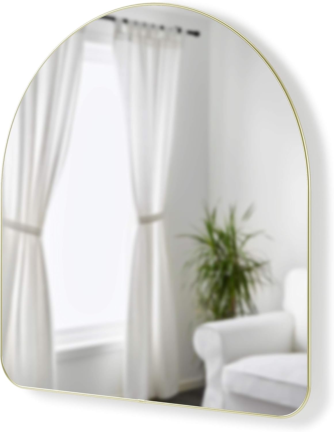 Umbra Hub Arched Wall Mirror for Your entryway, Bedroom or Other Living Spaces, 34