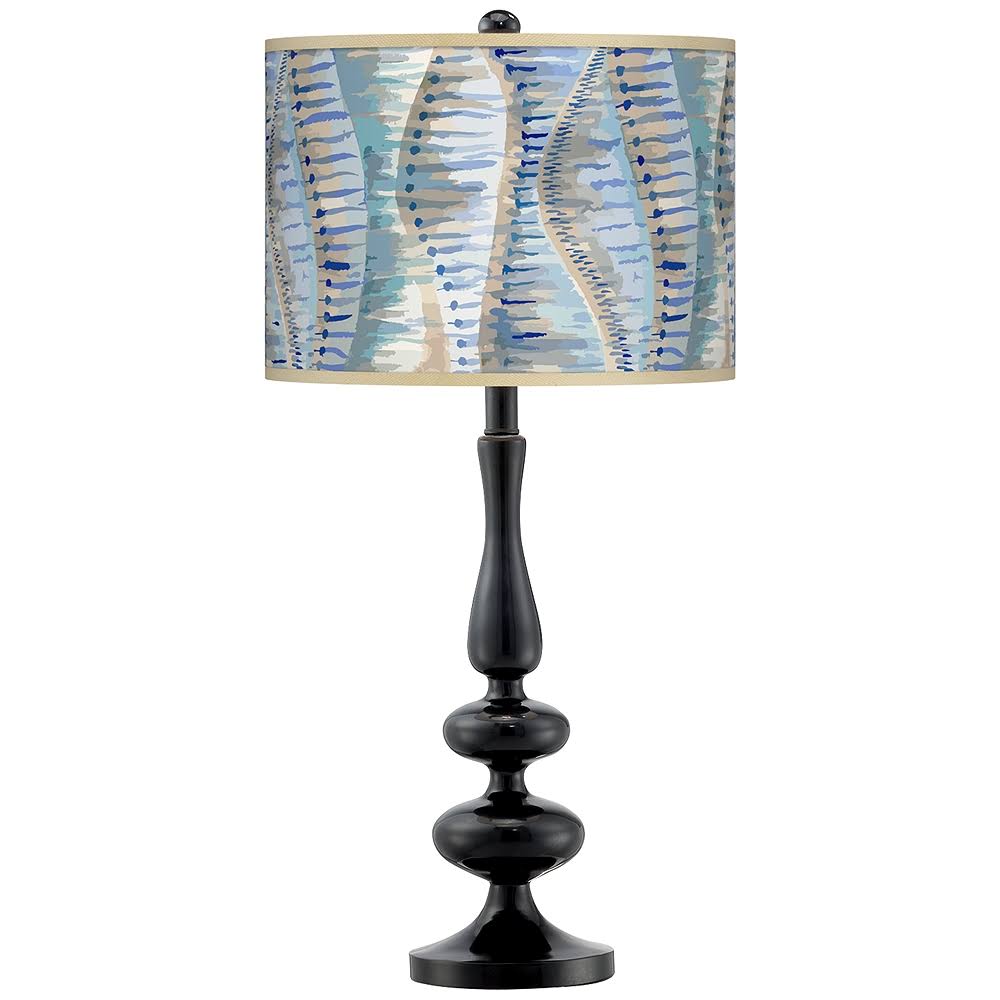 Giclee Gallery Siren Giclee Paley Black Table Lamp
