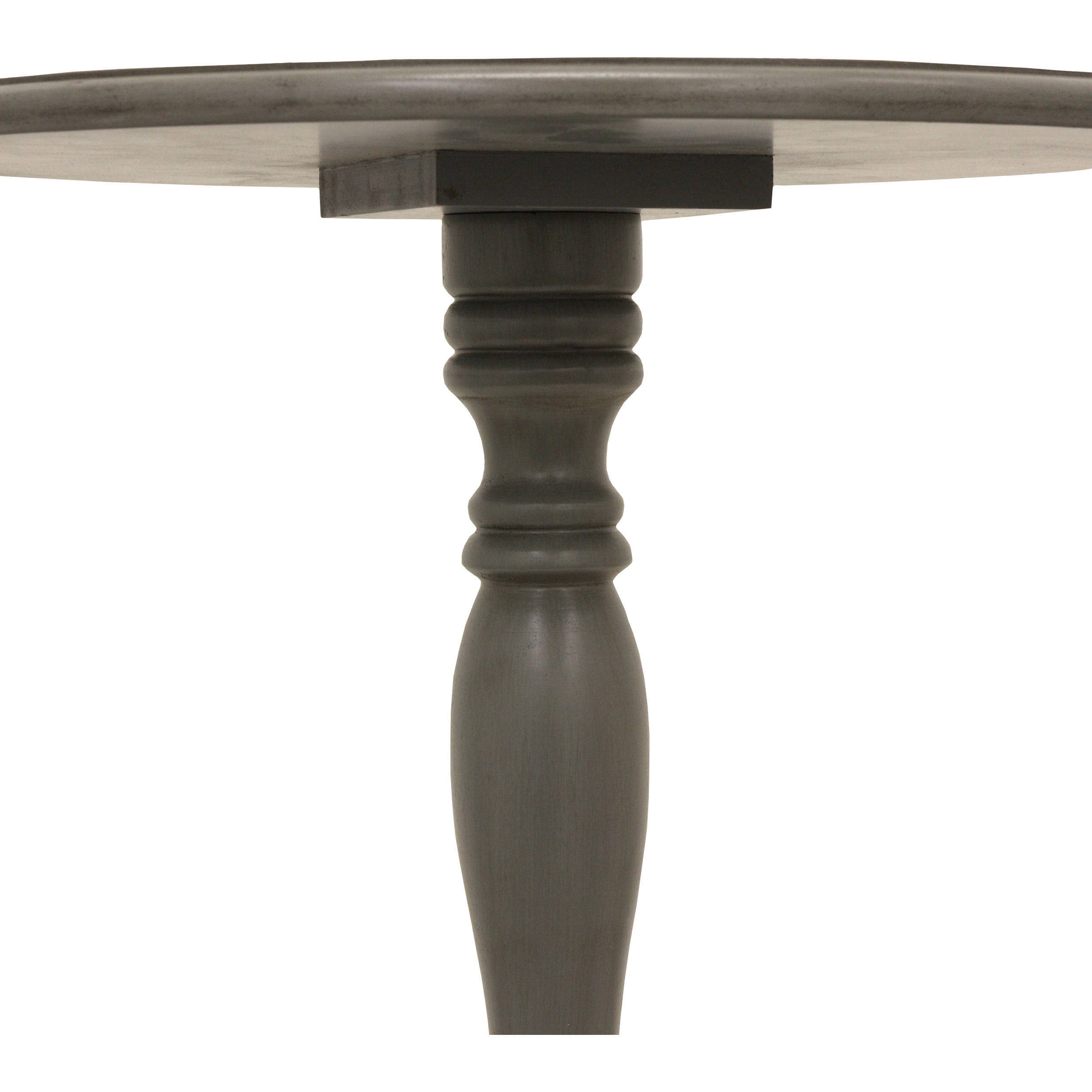 Decor Therapy Simplify Olive Branch Pedestal Accent Table