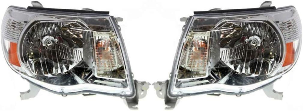 For Toyota Tacoma Headlight 2005-2011 Pair Driver and Passenger Side For TO2502157 | 81150-04163