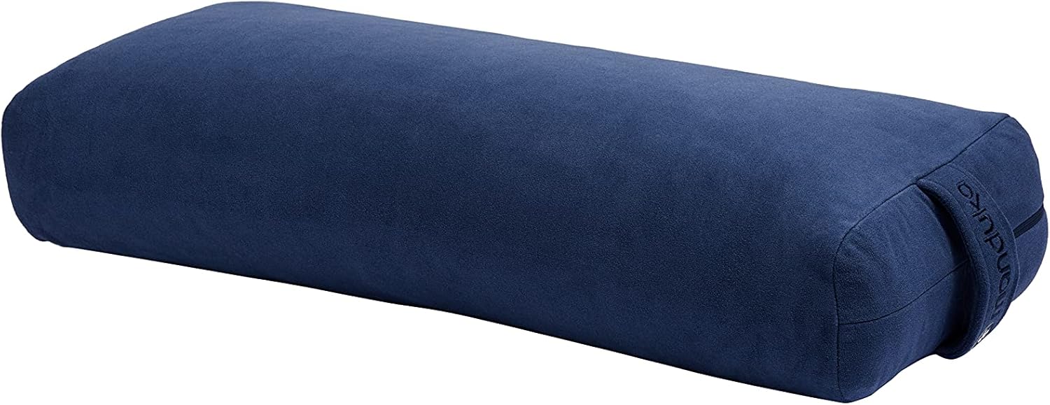 Manduka Enlight Yoga Bolster - Absorbent and Supportive, with Soft Microfiber Removable Cover Pack of 2