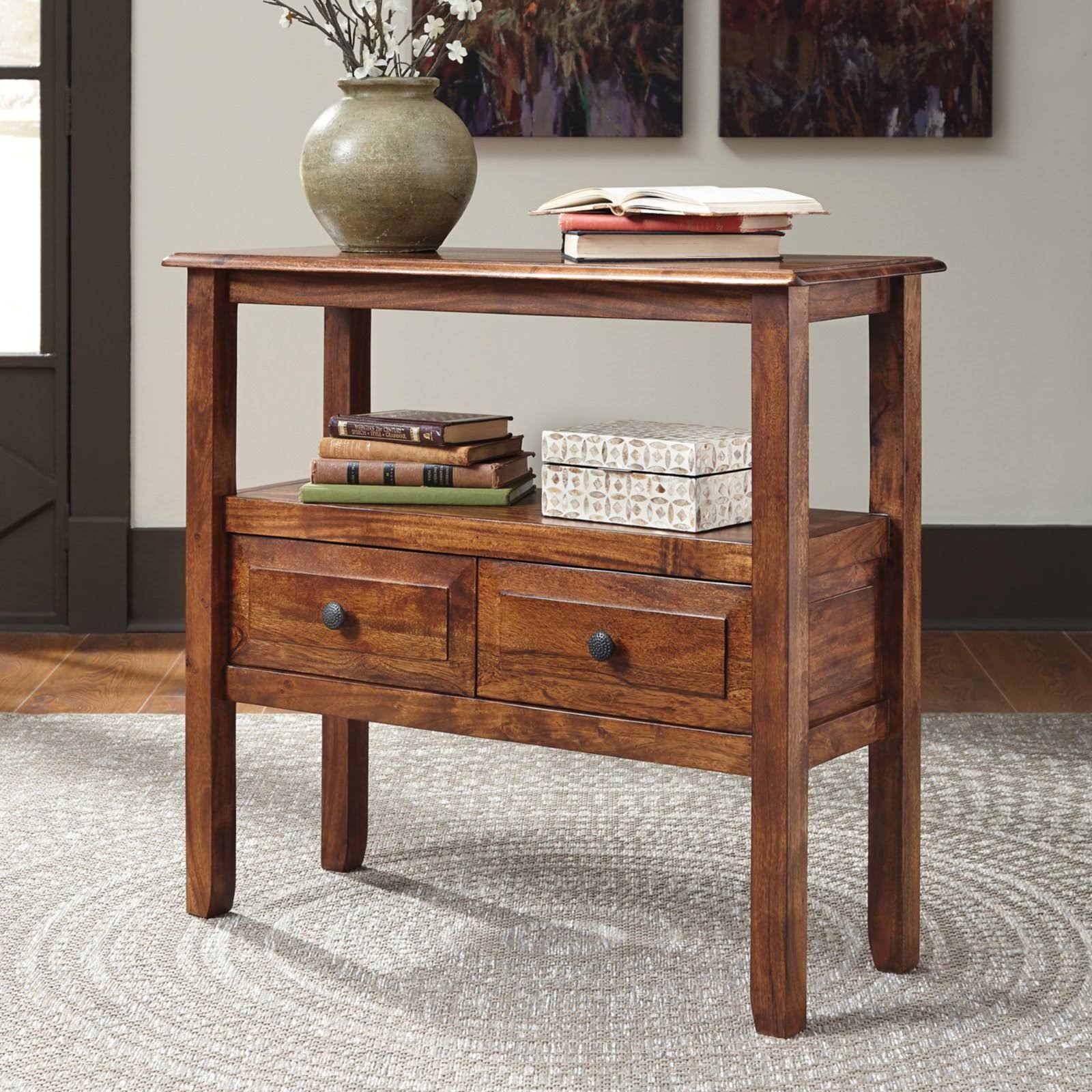 Signature Design By Ashley Abbonto Accent Table, Warm Brown