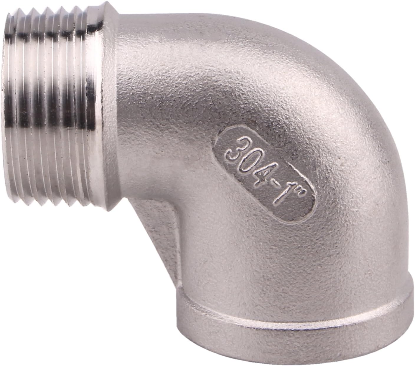 Street Elbow 90 Degree,1 Inch Male x Female NPT Thread SUS304 Pack of 2