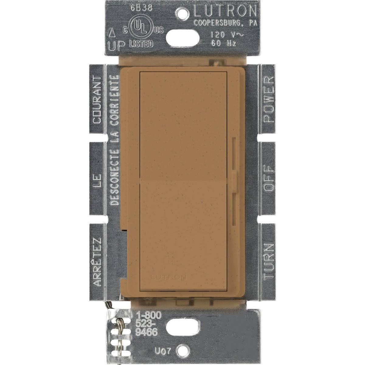 Lutron DVSCELV-303P-TC Diva 300-Watt 3-Way Electronic Low-Voltage Dimmer, Terracotta