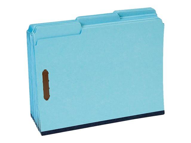 Staples - File folder - expanding - Letter - tabbed - light blue (pack of 25)