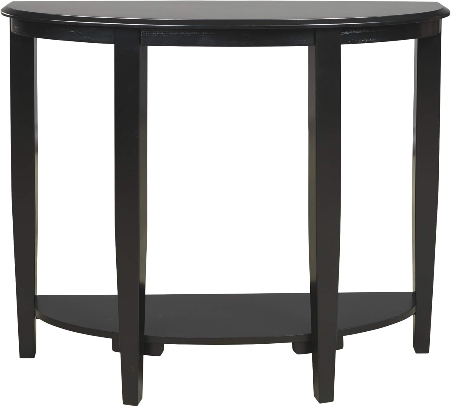 Signature Design by Ashley Altonwood Modern Half Moon Modern Console Sofa Table, Black