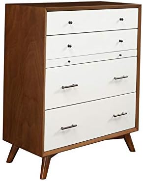 Allora Mid Century Multi-Function Wood Chest in Acorn-White