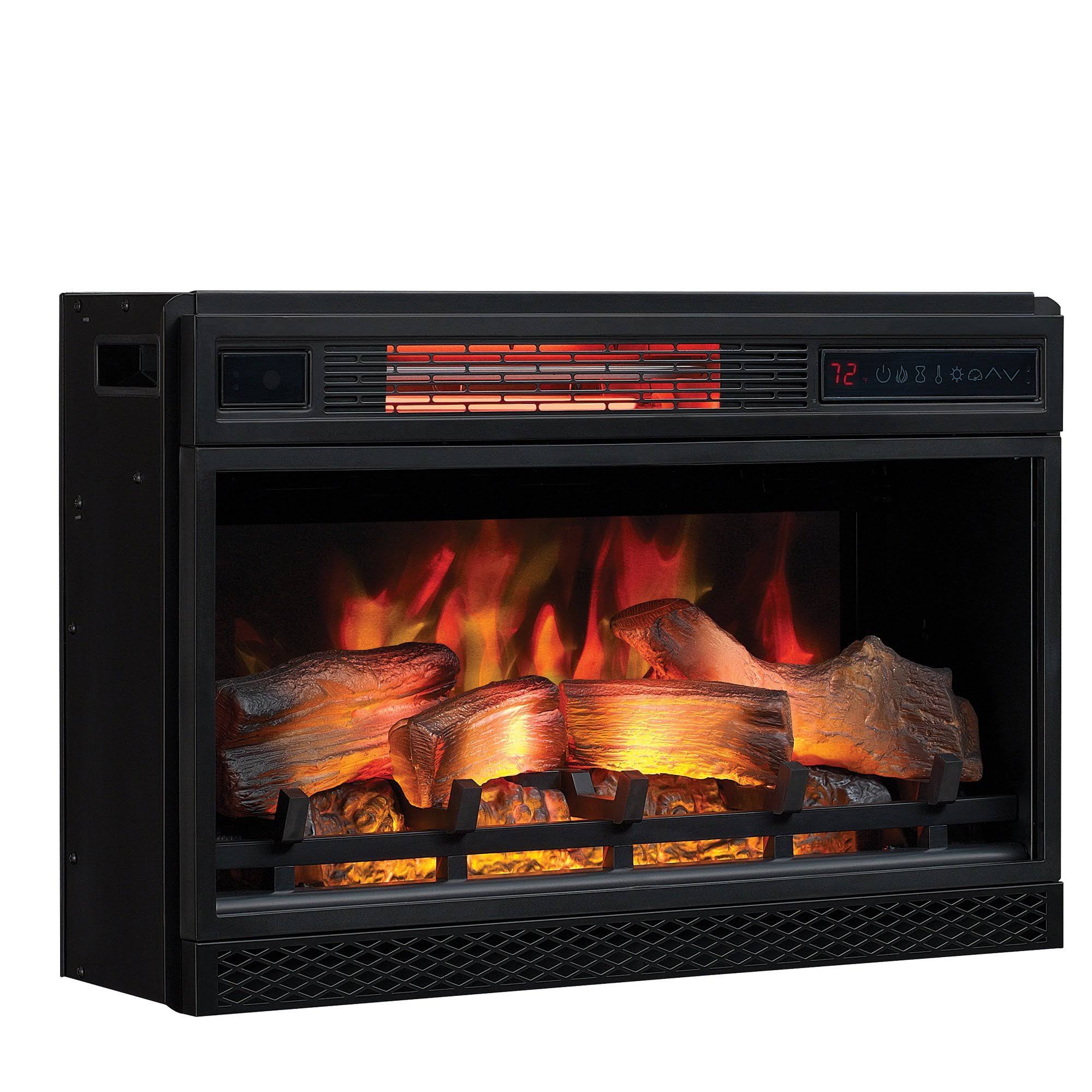 Classic Flame 26II042FGL 3D Infrared Fireplace Insert, Black