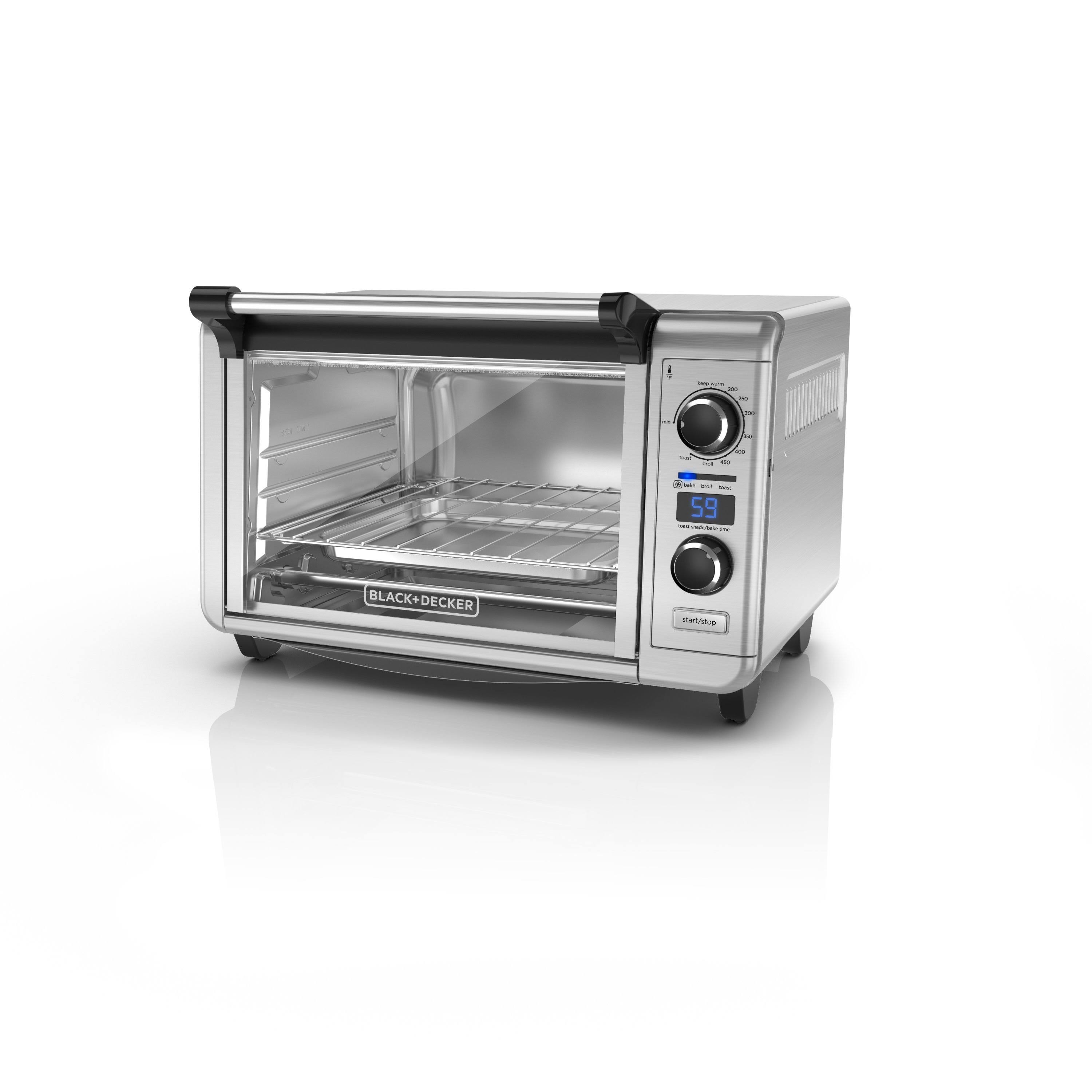 Black+decker TOD3300SS 6-Slice Digital Convection Countertop Oven - Stainless Steel