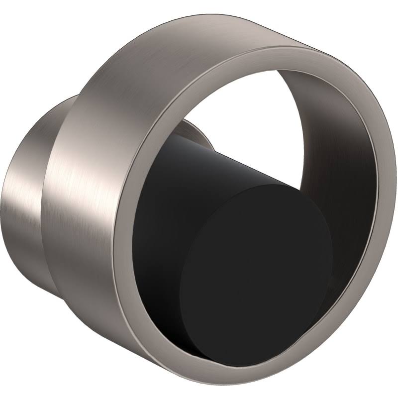 Rohl EC18W2IWSNB Eclissi Trim for Volume Control and Diverter with Circular Handle - Satin Nickel and Matte Black