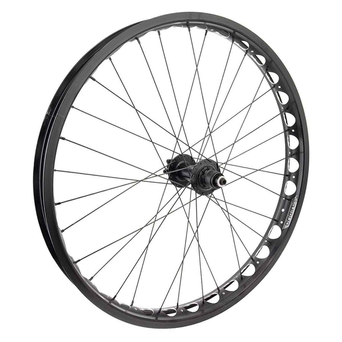 Origin8 Alloy Fat Disc Bicycle Wheel - 26 inch - 26x4.0 559x54 - Black