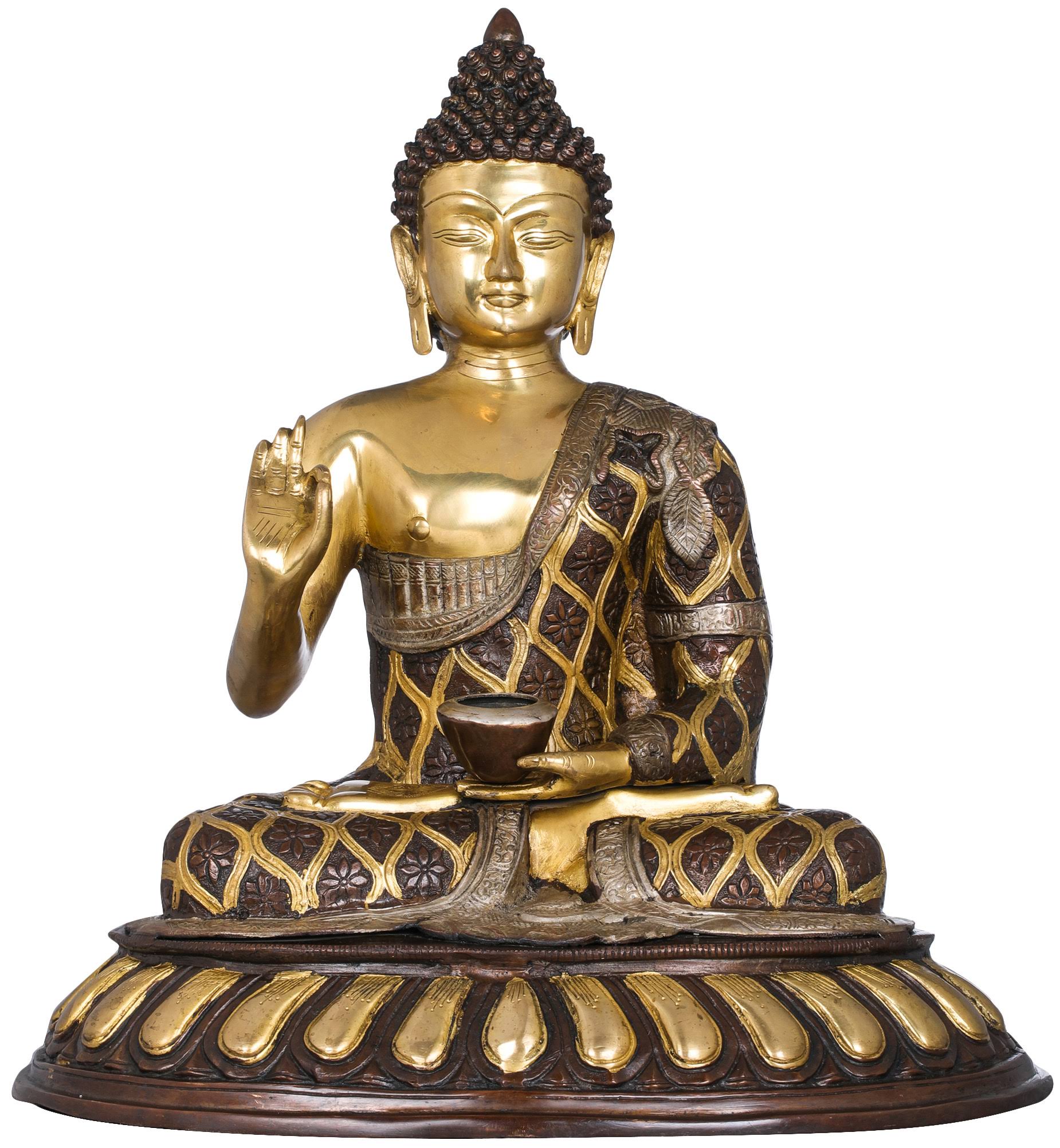 Exotic India ZCJ05 Lord Buddha in Preaching Mudra -Tibetan Buddhist