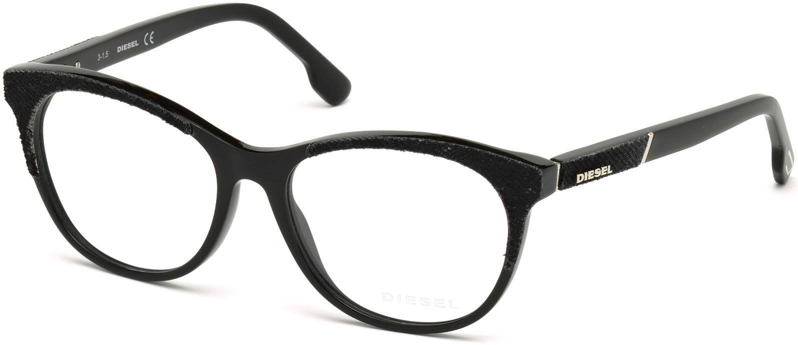 Diesel DL 5155 Eyeglasses 001 Shiny Black