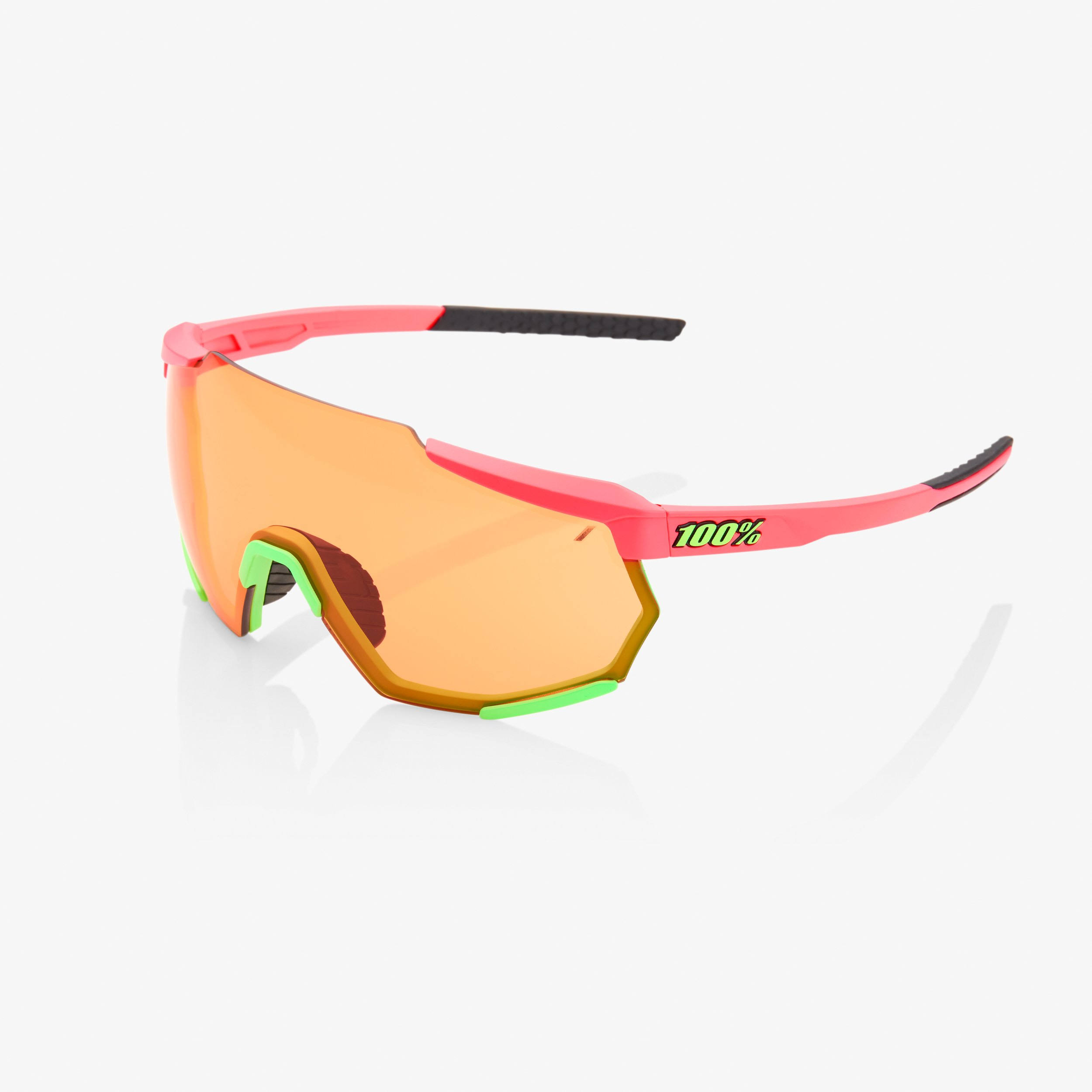 100% Racetrap Color Matte Washed Out Neon Pink Persimmon