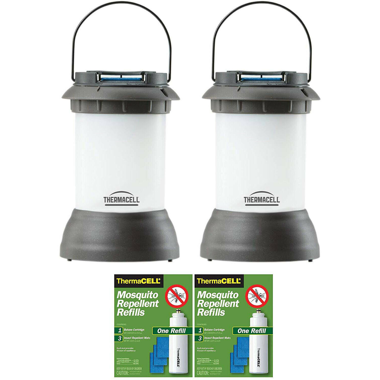 Thermacell Outdoor Bristol Mosquito Repeller Lantern and Refill Packs (2-Pack)