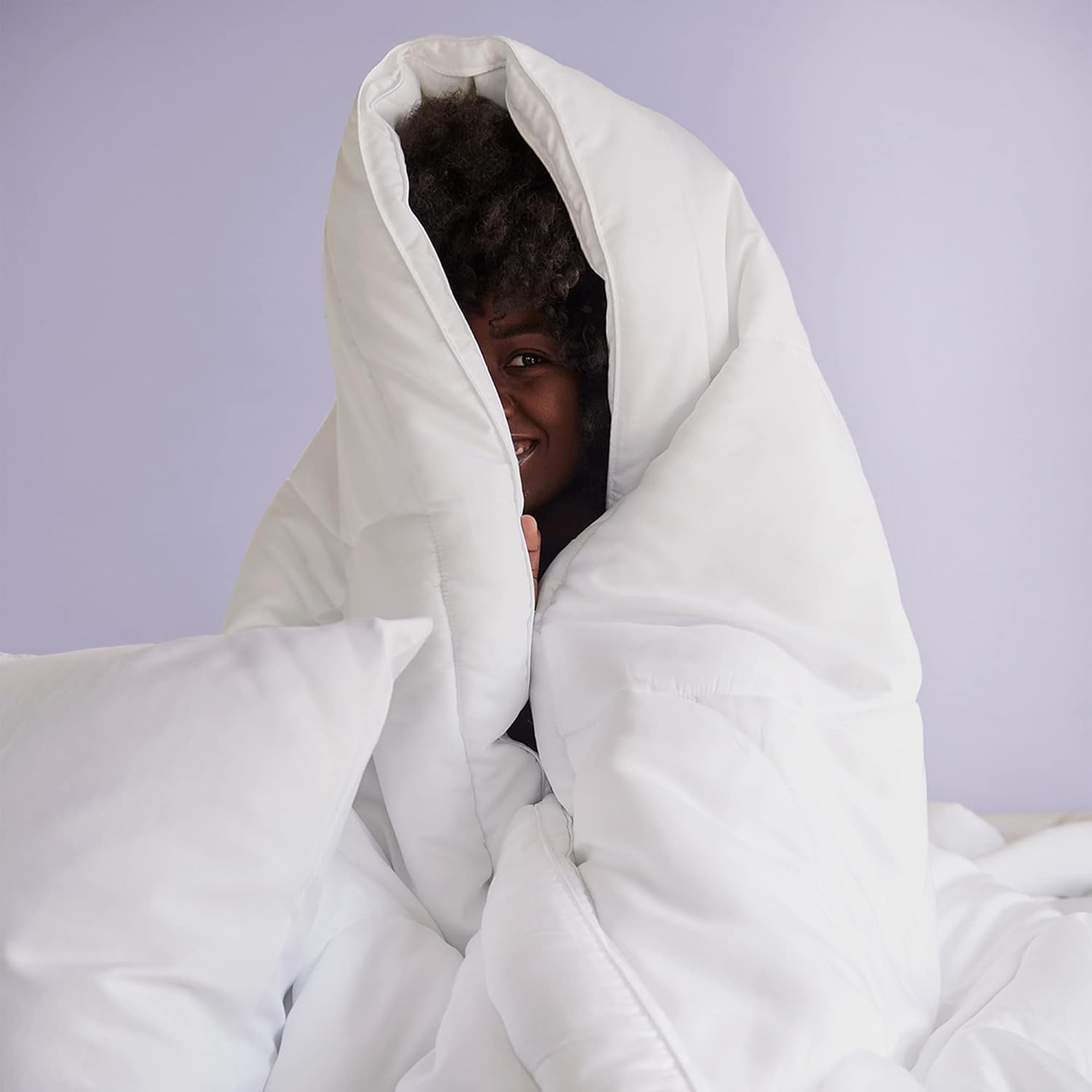 Buffy Cloud Comforter - Machine Washable Eucalyptus Fabric, Down-Alternative Fill, Extra Fluffy Quilted Duvet Insert with Corner Tabs (Twin/Twin XL)